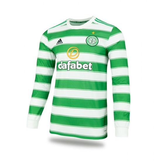 Camisola Celtic Equipamento Primeiro 2021-2022 Manga Comprida
